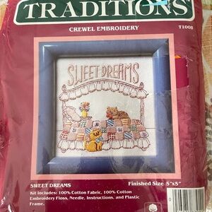 Traditions Sweet Dreams Crewel Embroidery Kit